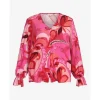 DAMES MAICAZZ Jiken Blouse SU24.20.012 Flowers Pink