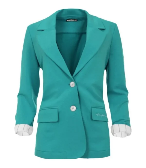 DAMES MAICAZZ Sp23.10.306 Erica -Blazer Smaragd