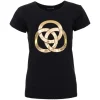 DAMES MAICAZZ YSSA t-shirt Black-Gold SP23.75.021