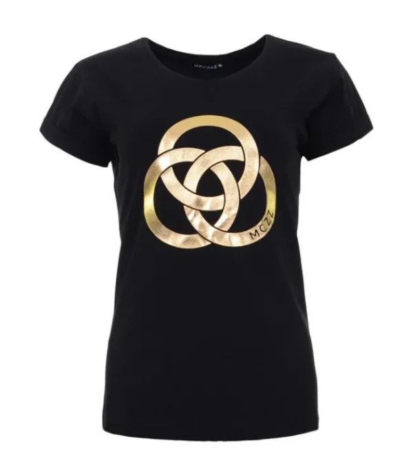 DAMES MAICAZZ YSSA t-shirt Black-Gold SP23.75.021