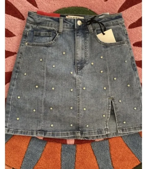 DAMES De Ridder schoenen queen hearts 1027 denim skort diamond