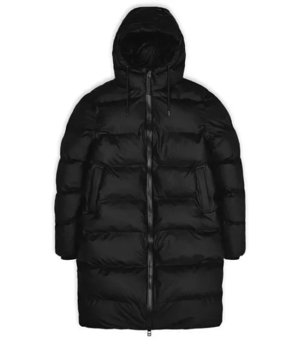 DAMES RAINS 15070 Long Puffer Jacket Black