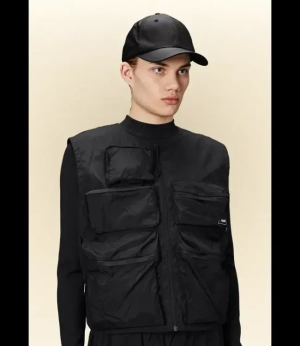 Heren RAINS Cap 13600 Black