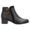 DAMES REMONTE Kort Laarsje R5172-04 Black combi 1026