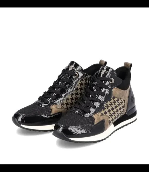 DAMES REMONTE R2577-01 enkellaarsje black/brons