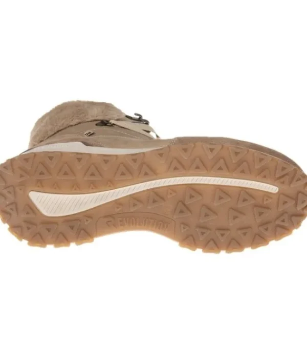 DAMES RIEKER Half Hoge Veterschoen W0670-20 Brown 1030