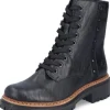 DAMES RIEKER kort veterlaarsje 72647-00 Black