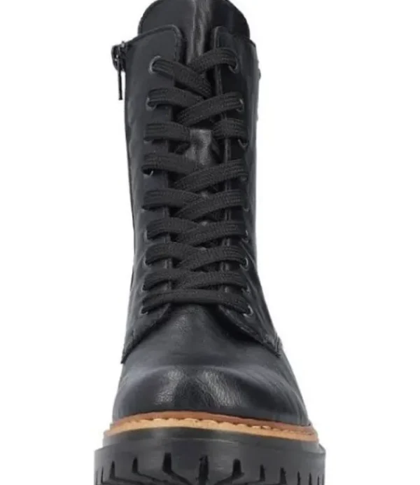 DAMES RIEKER kort veterlaarsje 72647-00 Black