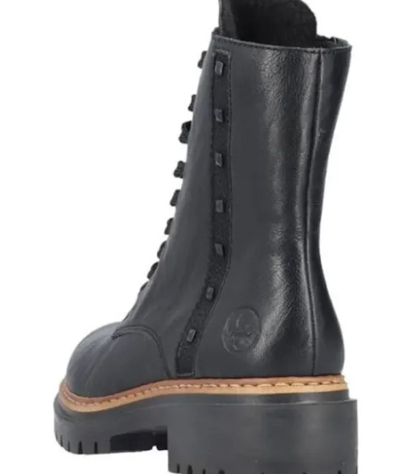 DAMES RIEKER kort veterlaarsje 72647-00 Black