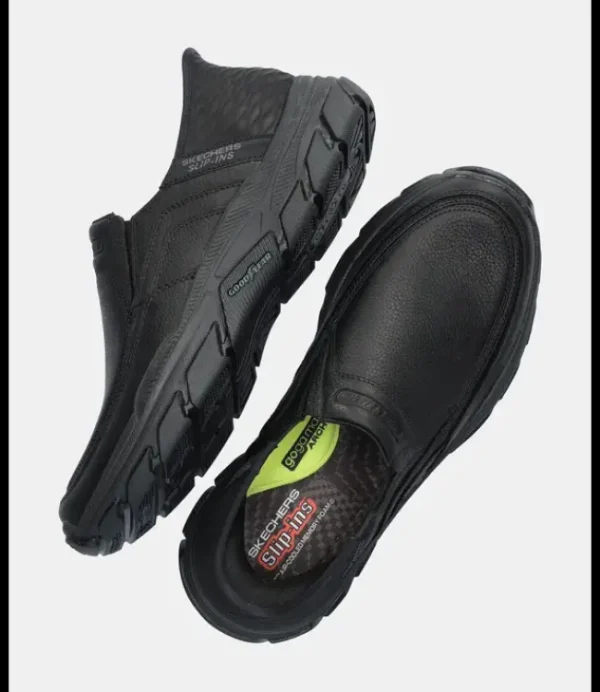 Heren SKECHERS 204810/BBK Respected-Elgin Black