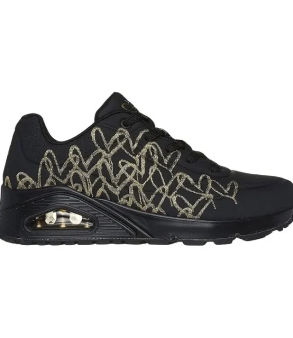 DAMES SKECHERS 177975/BKGD uno-golden heart