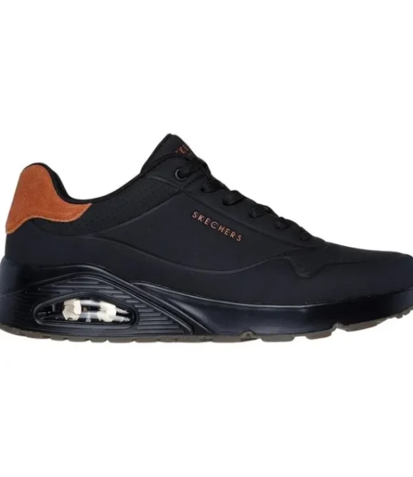 Heren SKECHERS Uno - Suited on air 183004/BBK Black 3298