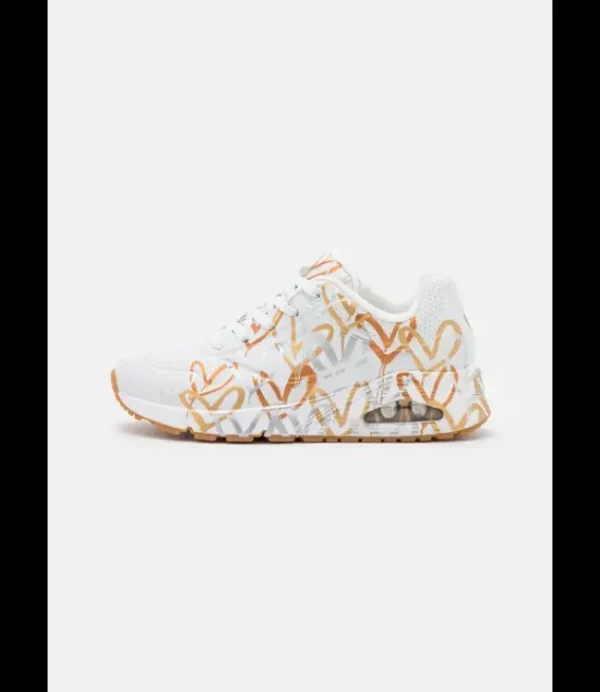 DAMES SKECHERS 155523/WTGD Uno Metallic love White/Gold