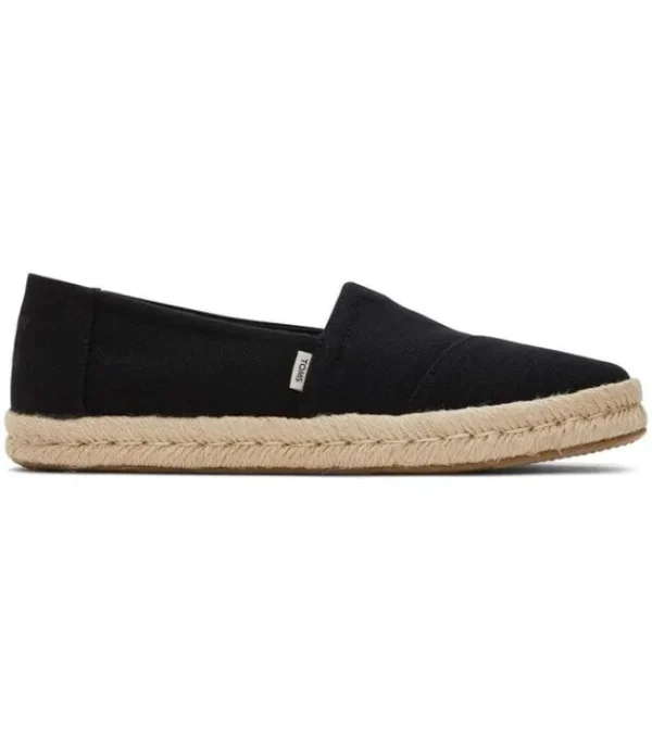 DAMES TOMS 10020687 Alpargata Slubby Black 3188