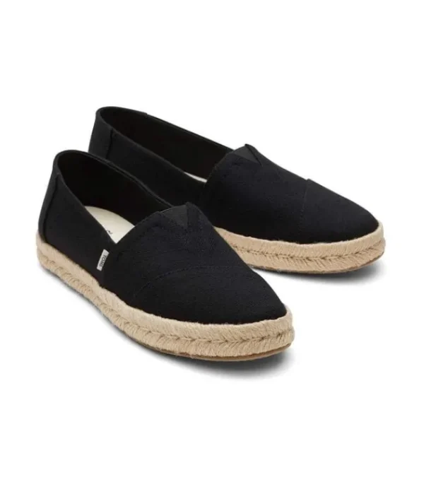 DAMES TOMS 10020687 Alpargata Slubby Black 3188