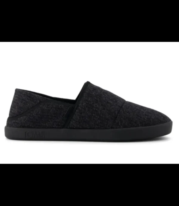 Heren TOMS Camden 10021377 Black Cozy Twill