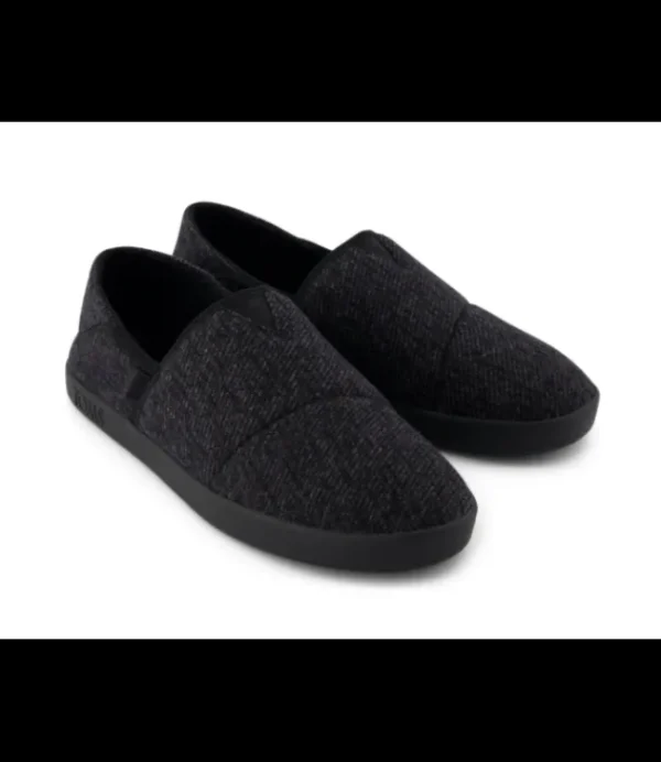 Heren TOMS Camden 10021377 Black Cozy Twill