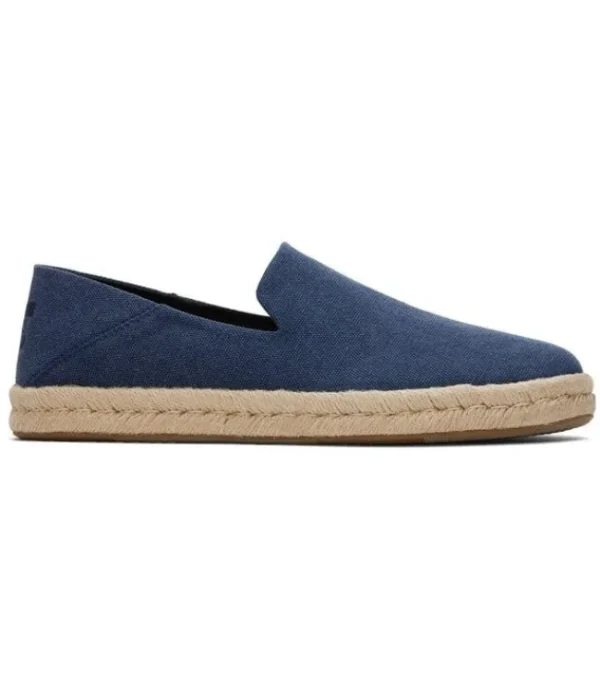 Heren TOMS Santiago Navy Recycled Cotton Canvas 10019868