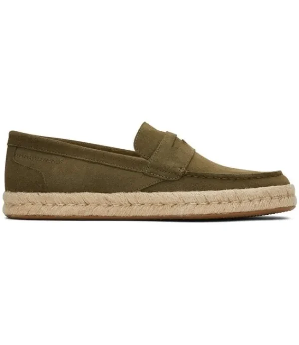 Heren TOMS Stanford Rope 2.0 10019911 Dark Olive Suede 3126