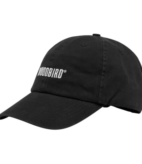 Heren WOODBIRD Core Twill Cap 2336-013 Black White