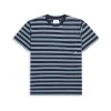 Heren WOODBIRD troi striped tee style no. 2116-401 navy