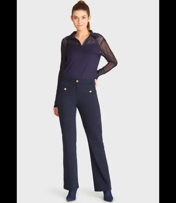 DAMES ZIZO broek Navy Blue