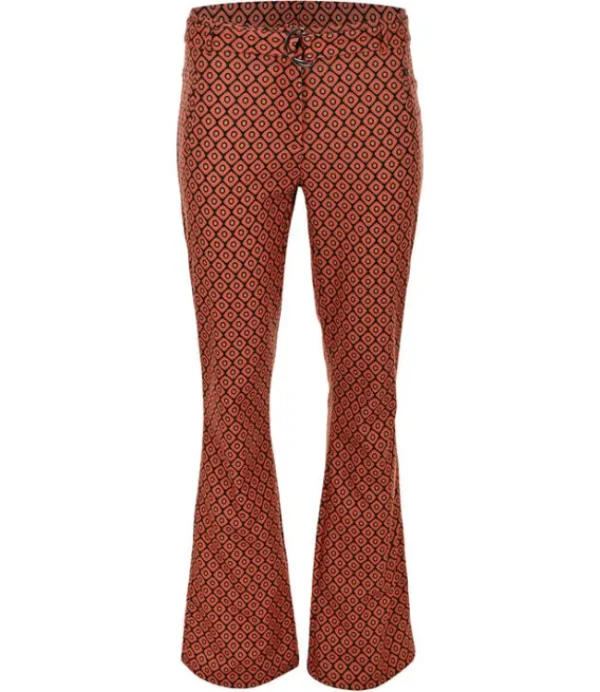 DAMES ZIZO Kian L34 broek FA23.KIA.607 Orange Eye